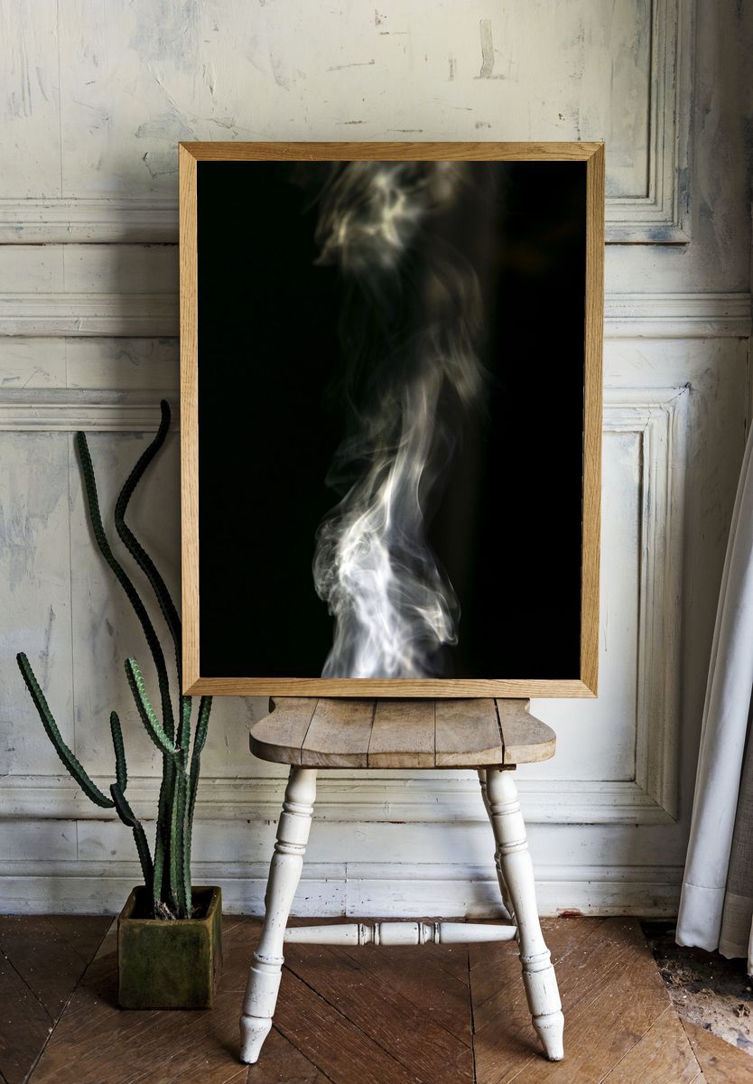 Smoke Flow Abstract Poster. room preview