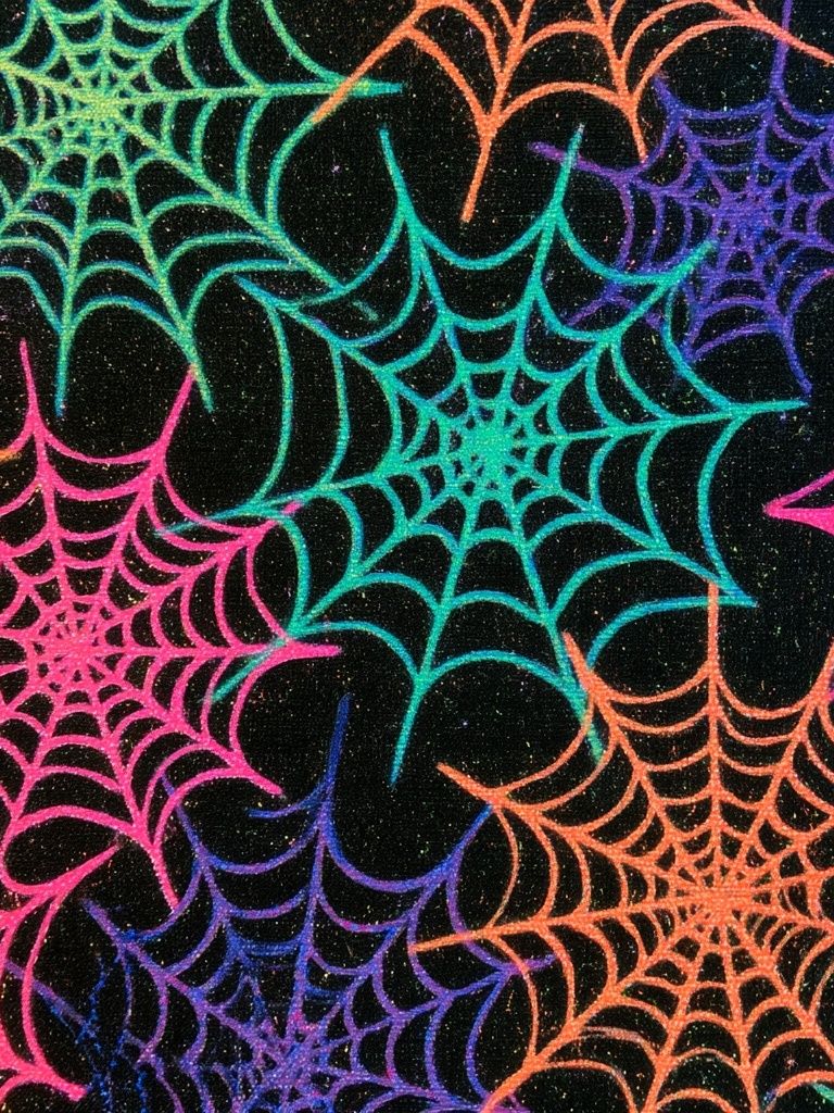 Neon Spiderweb Abstract Poster. poster — abstract art