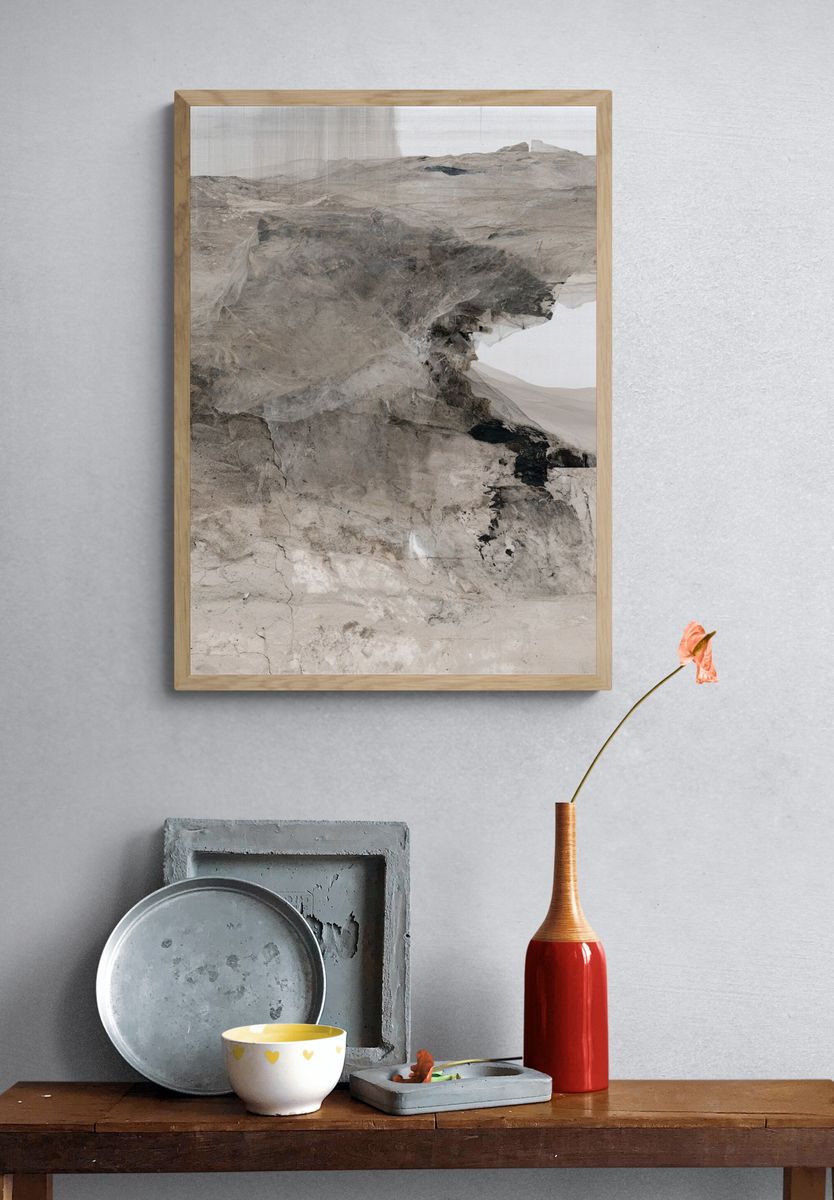Desert Veil Abstract Print. — room view 3