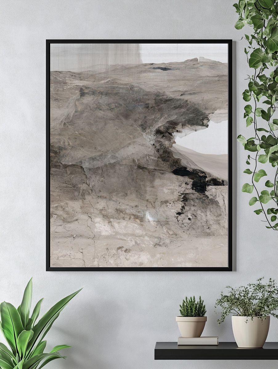 Desert Veil Abstract Print. — room view 4
