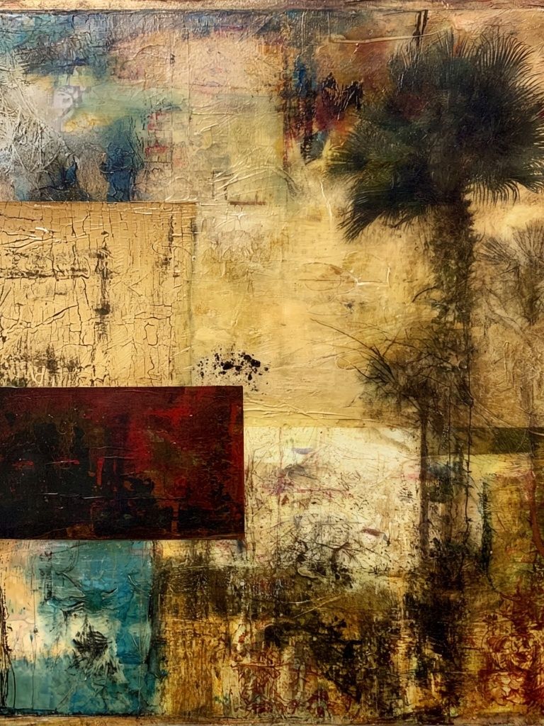 Tropical Collage Abstract Print. poster detail