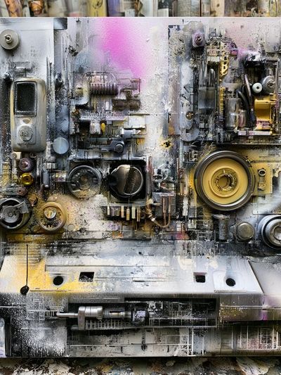 Industrial Abstract Texture Poster. poster