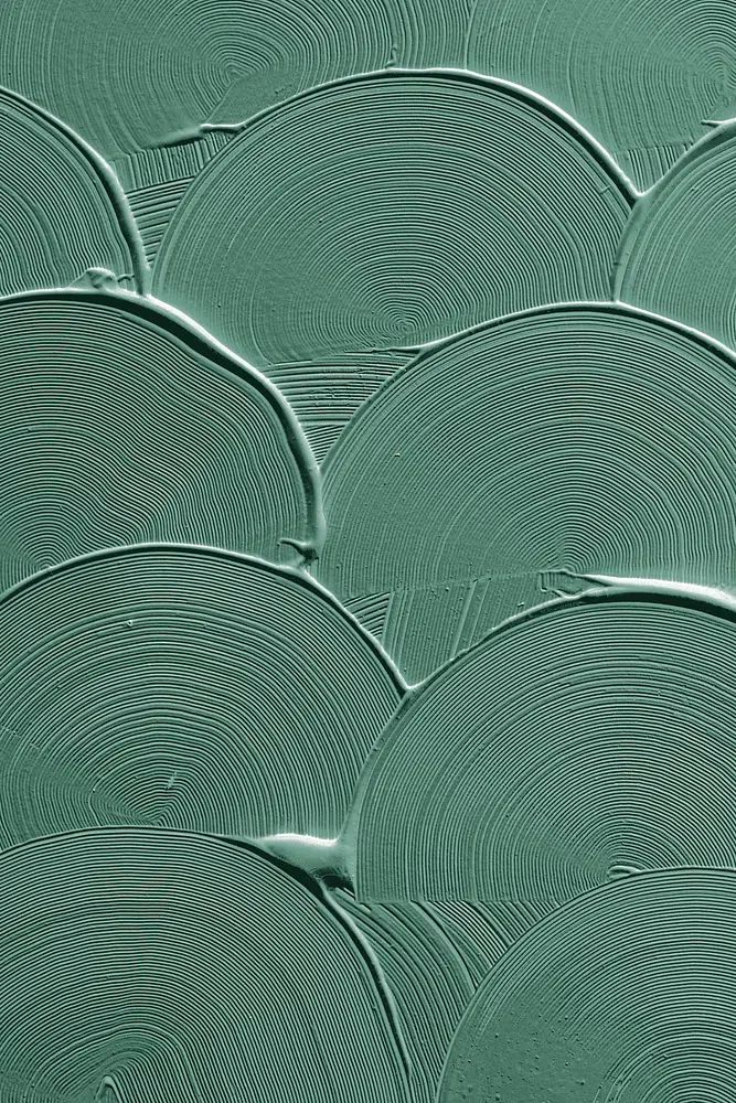 Green curve brush stroke texture. poster — abstract art