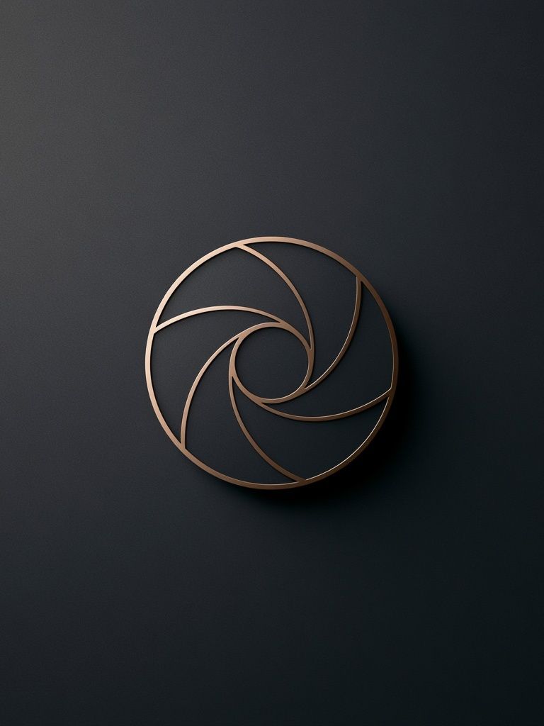 Copper Spiral Abstract Poster. poster — abstract art