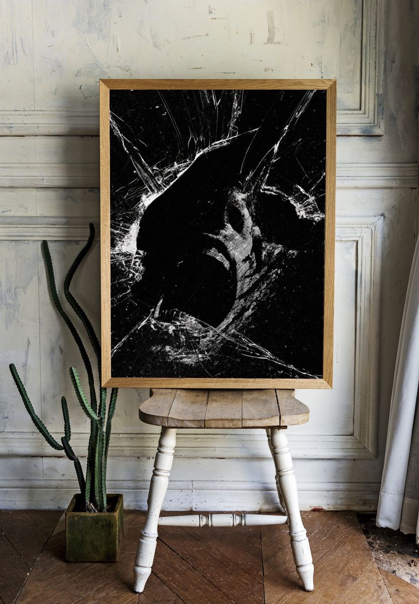 Cracked Glass Abstract Poster. room preview