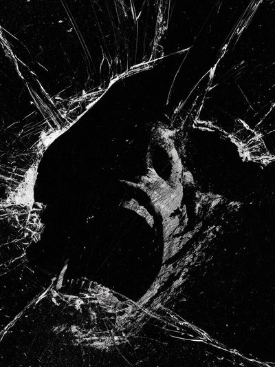 Cracked Glass Abstract Poster.