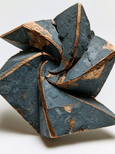 Geometric Stone Sculpture Abstract Poster.