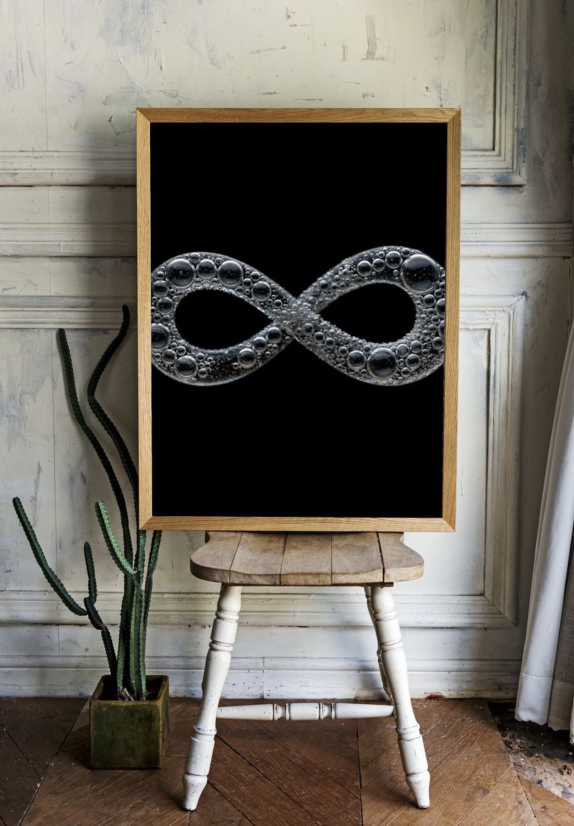 Bubble Infinity Abstract Poster. — room view 1