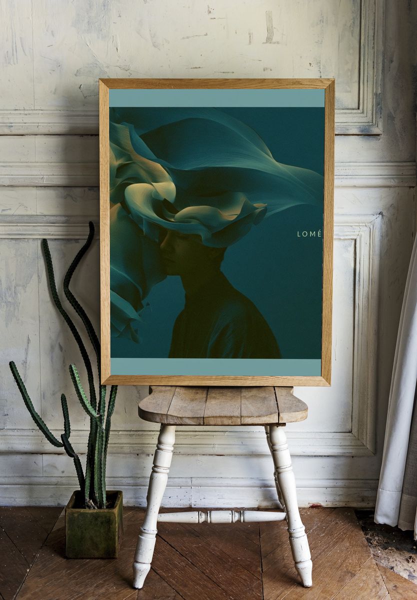 Lomé Abstract Flow Poster. room preview