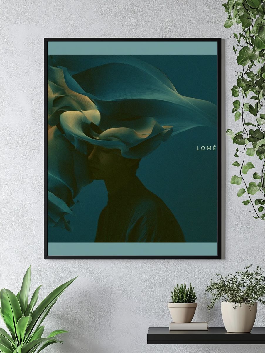 Lomé Abstract Flow Poster. — room view 4