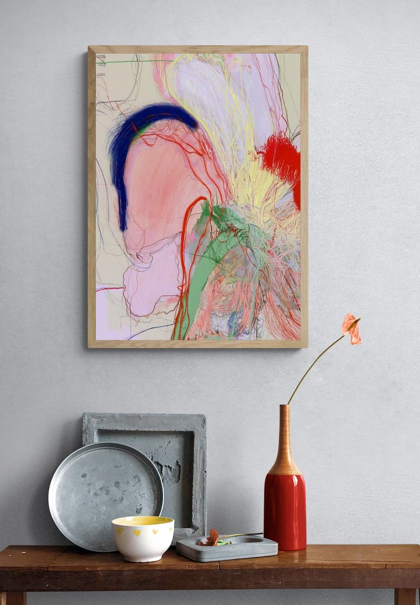 Abstract Color Field Poster. — room view 3