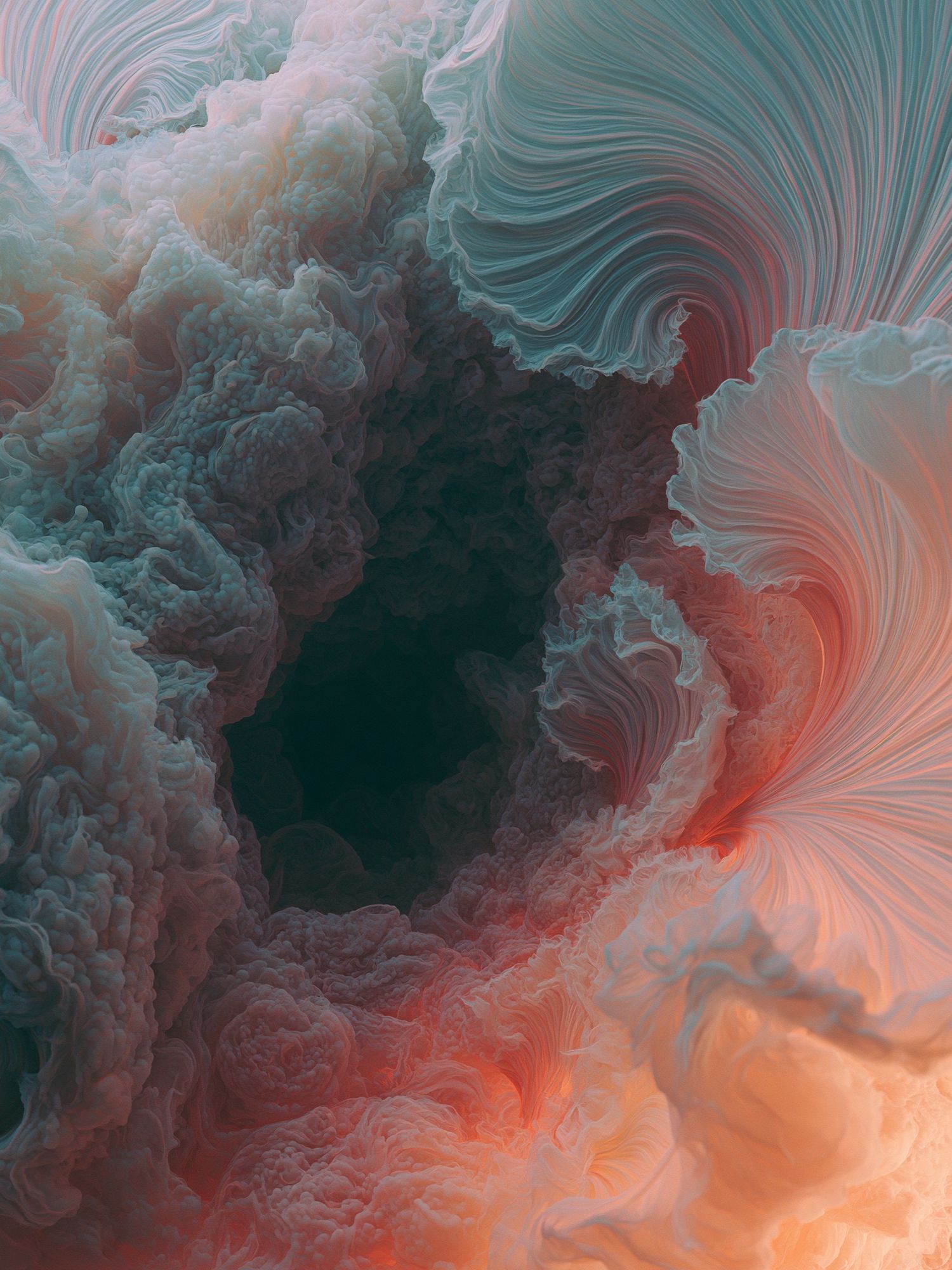 Ethereal Cloud Swirl Abstract Poster. poster — abstract art