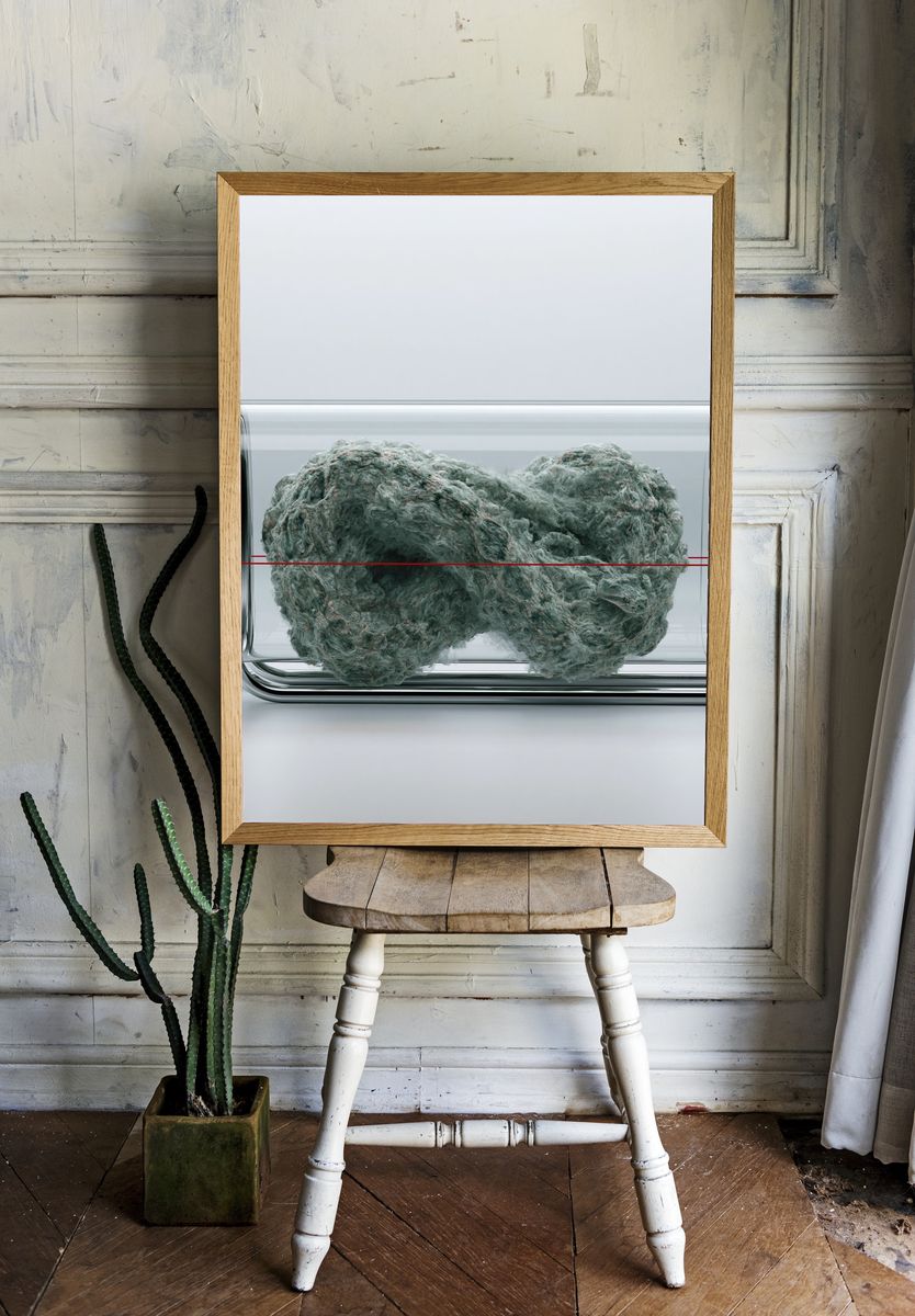 Abstract Glass Vessel Print. — room view 1