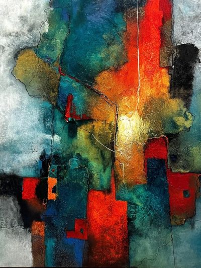 Chromatic Urban Abstract Poster. poster print