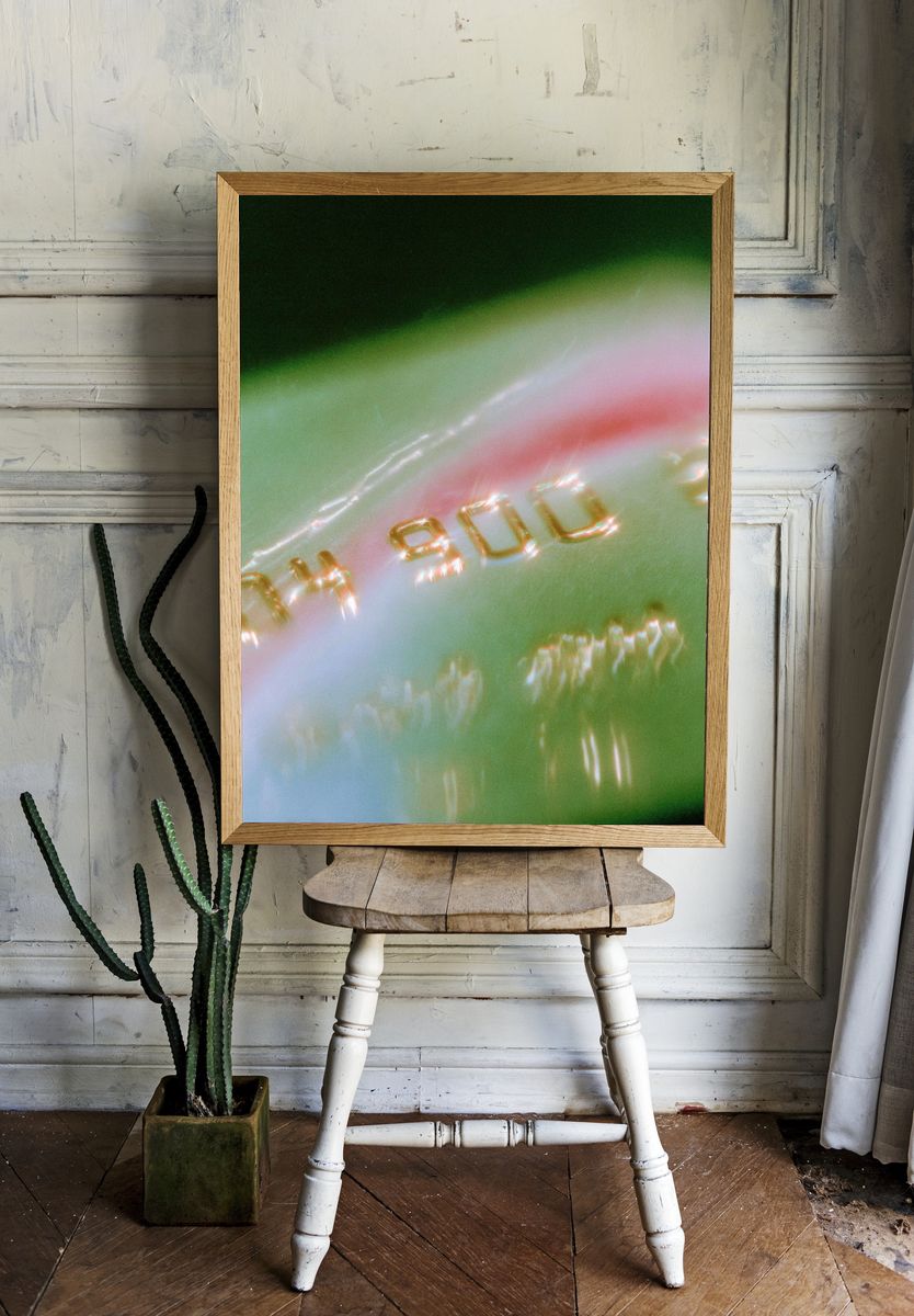 Abstract Neon Glow Print. — room view 1