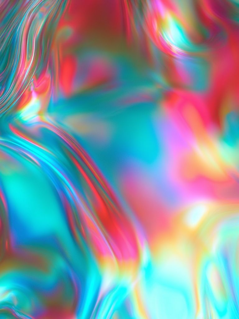 Neon Prism Flow Abstract Poster. poster — abstract art