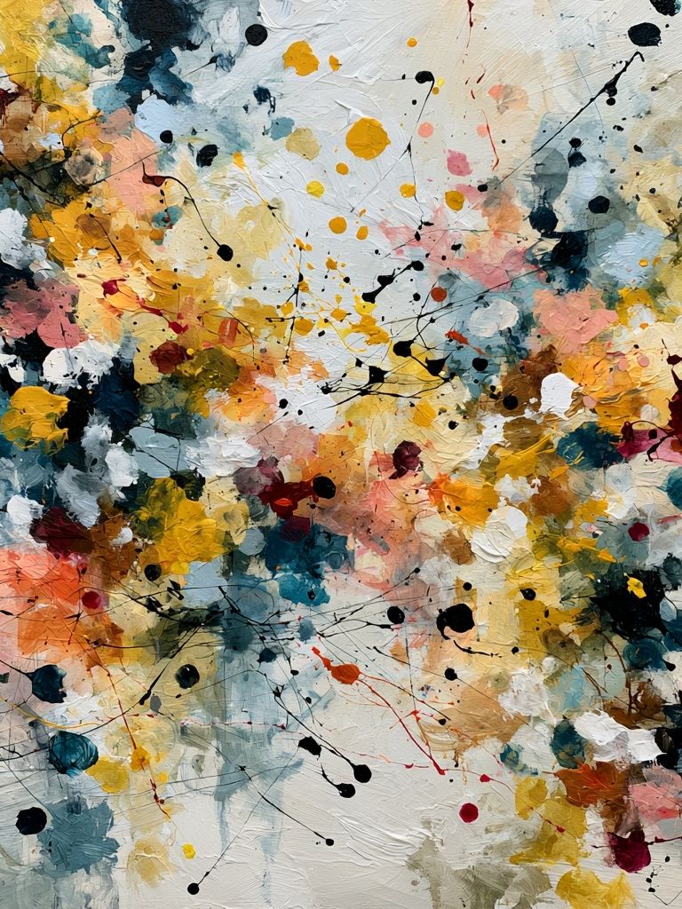 Color Splash Abstract Poster. poster — abstract art