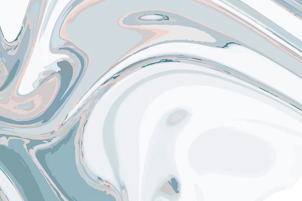 Blue Smoke Abstract Poster. poster detail