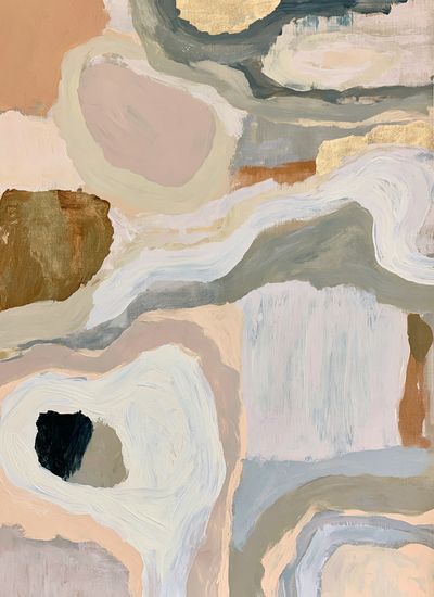 Neutral Abstract Brushstroke Poster. poster