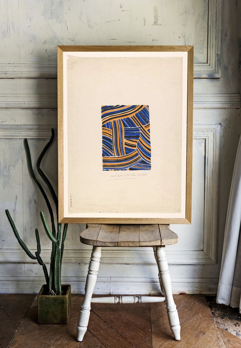Ontwerp voor een zijden stof. room preview