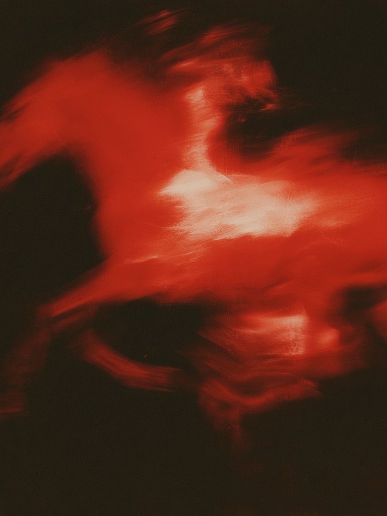 Crimson Motion Abstract Poster. poster — abstract art
