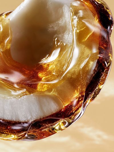 Amber Glass Abstract Poster. poster
