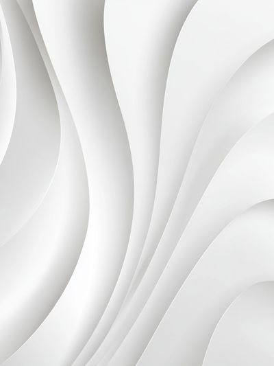 Soft White Curves Abstract Poster. poster