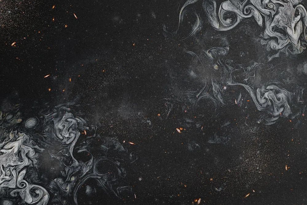 Black smoky art abstract background. poster detail