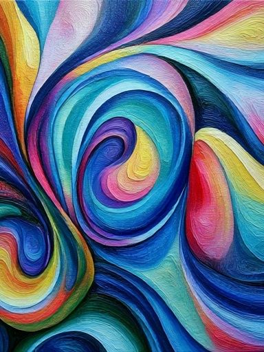 Color Swirl Abstract Poster. poster detail