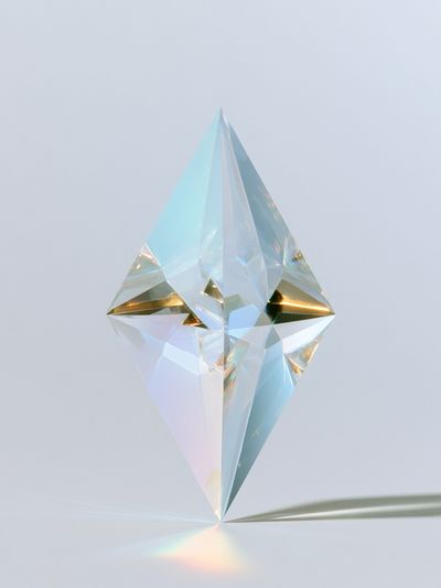 Crystal Prism Abstract Poster. poster