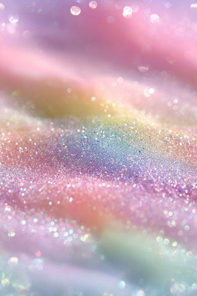 Pastel Glitter Dream Abstract Print. poster print