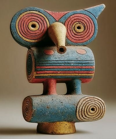 Abstract Owl Sculpture Print. poster print