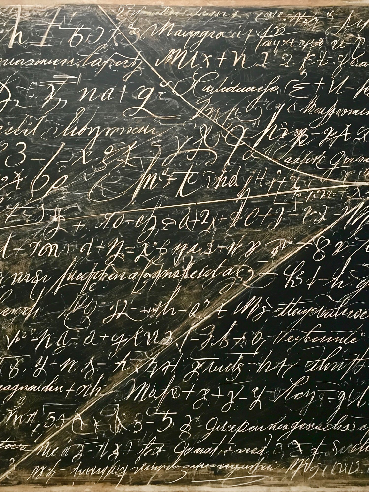 Chalkboard Script Abstract Poster. poster — abstract art