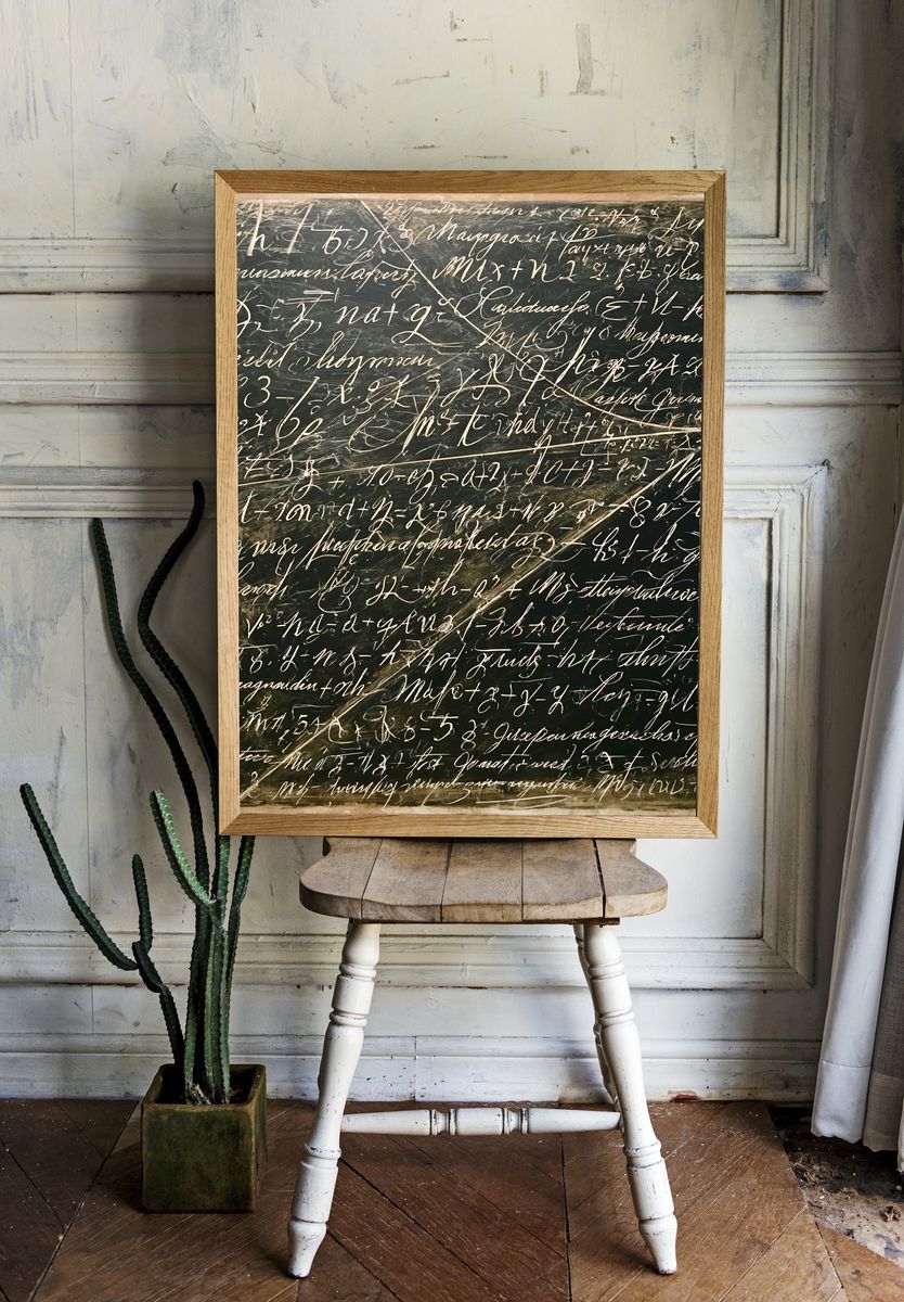 Chalkboard Script Abstract Poster. — room view 1