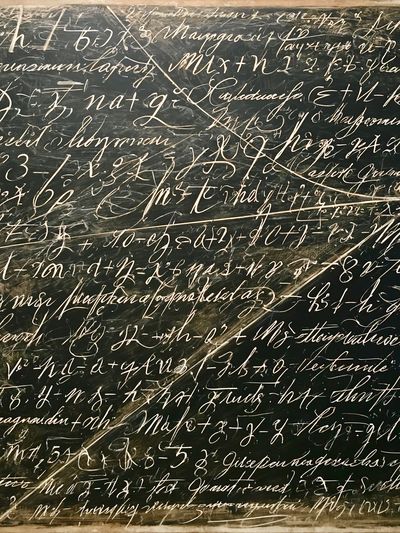 Chalkboard Script Abstract Poster. poster