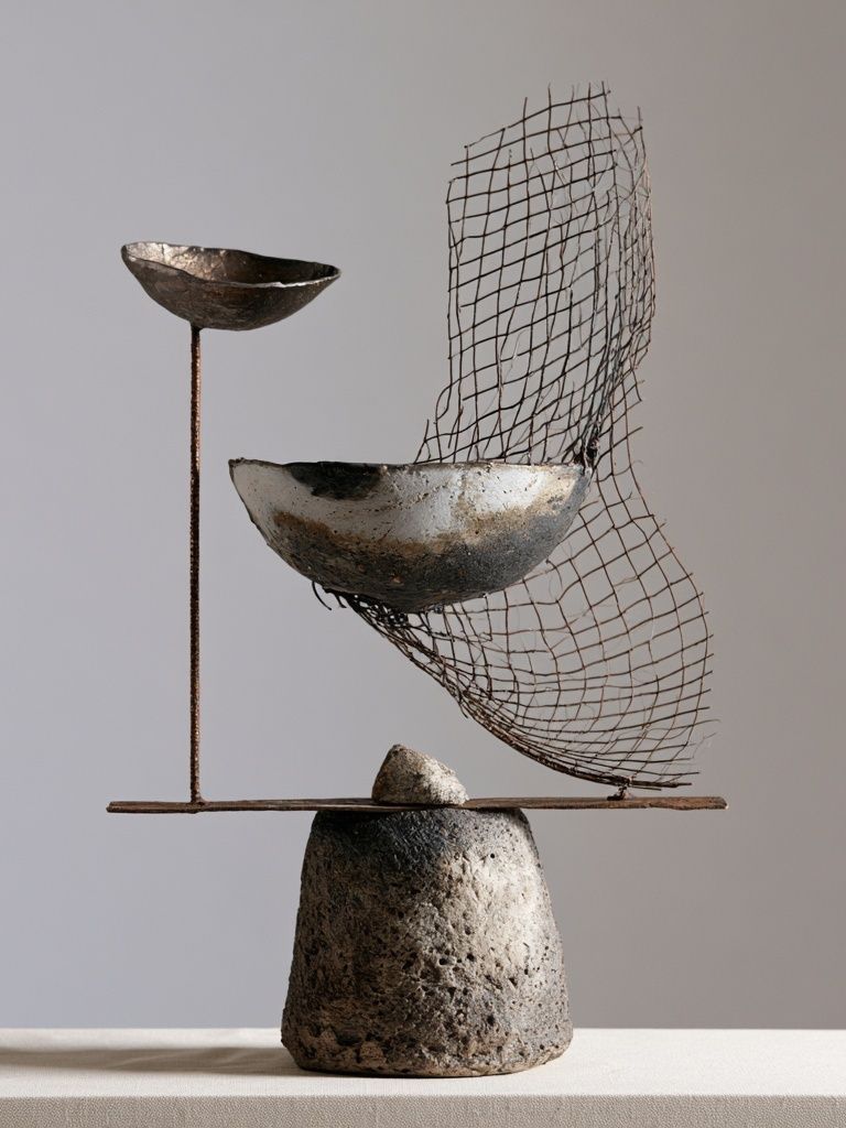Sculptural Balance Abstract Print. poster detail