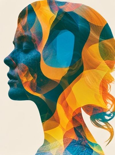 Abstract Woman Silhouette Poster.