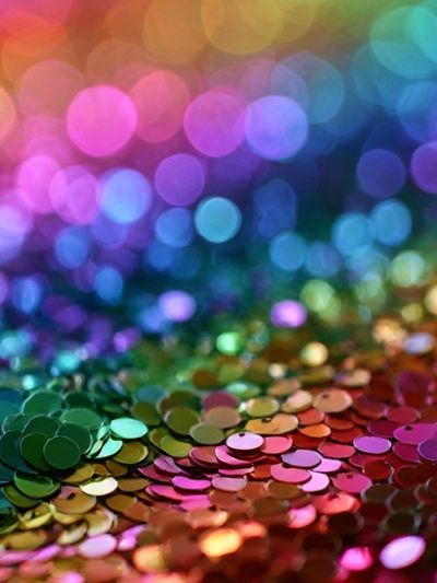 Rainbow Bokeh Abstract Poster. poster