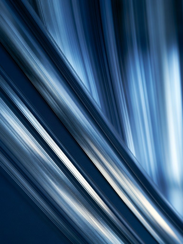 Blue Light Streaks Abstract Poster. poster detail