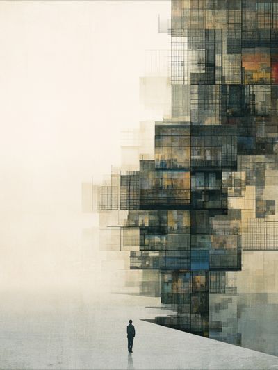Abstract Cityscape — Fine-Art Print. poster