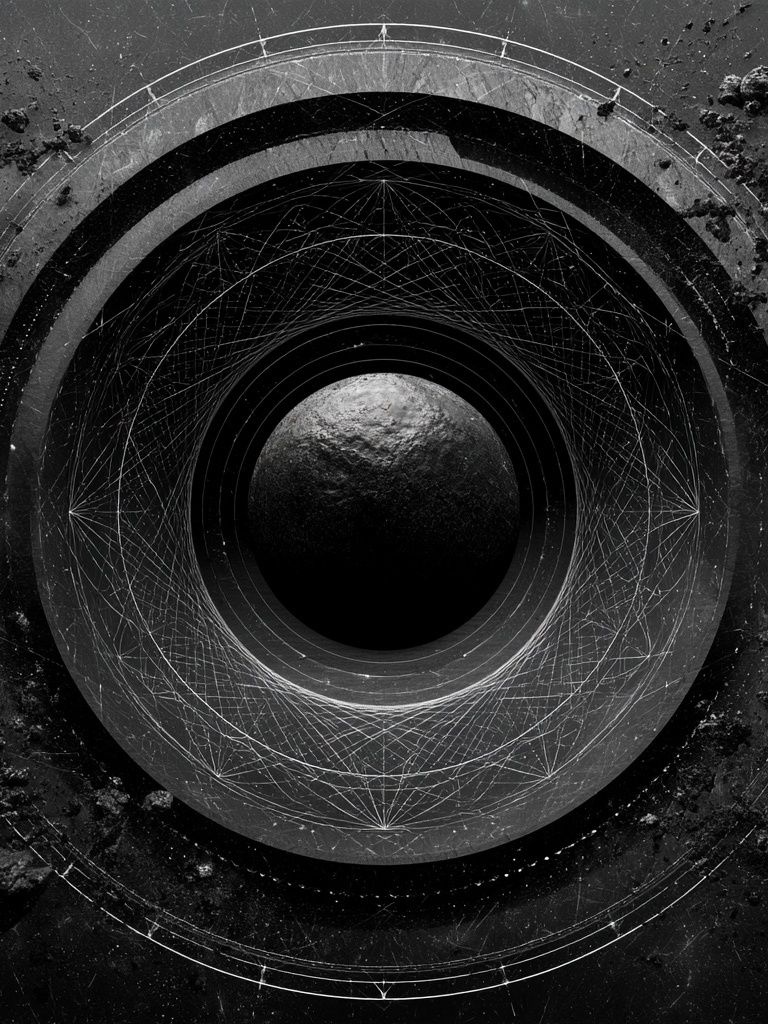 Lunar Orbit Abstract Poster. poster detail