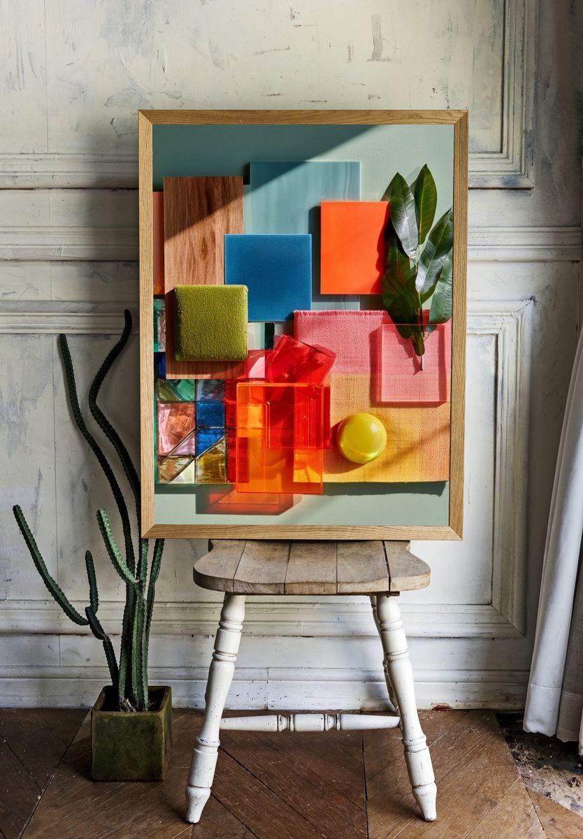 Color Block Still Life Abstract Poster. — room view 1