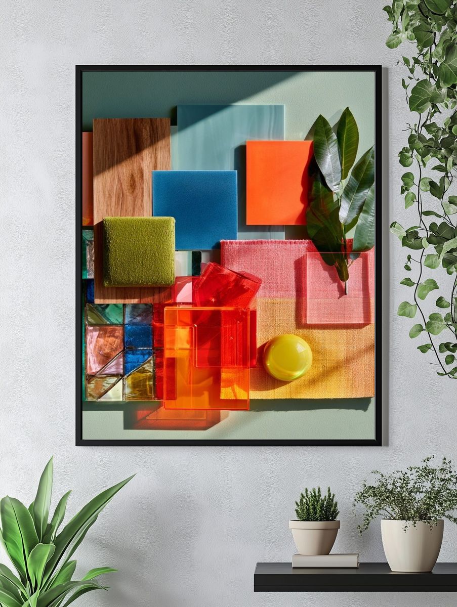 Color Block Still Life Abstract Poster. — room view 4