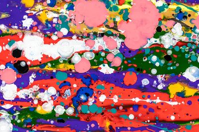 Colorful liquid marble background abstract. poster print