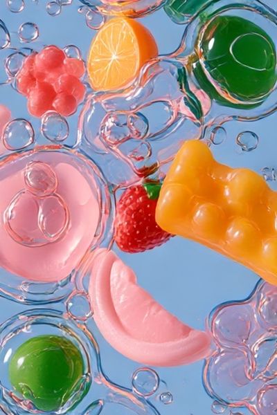 Candy Bubble Abstract Poster.
