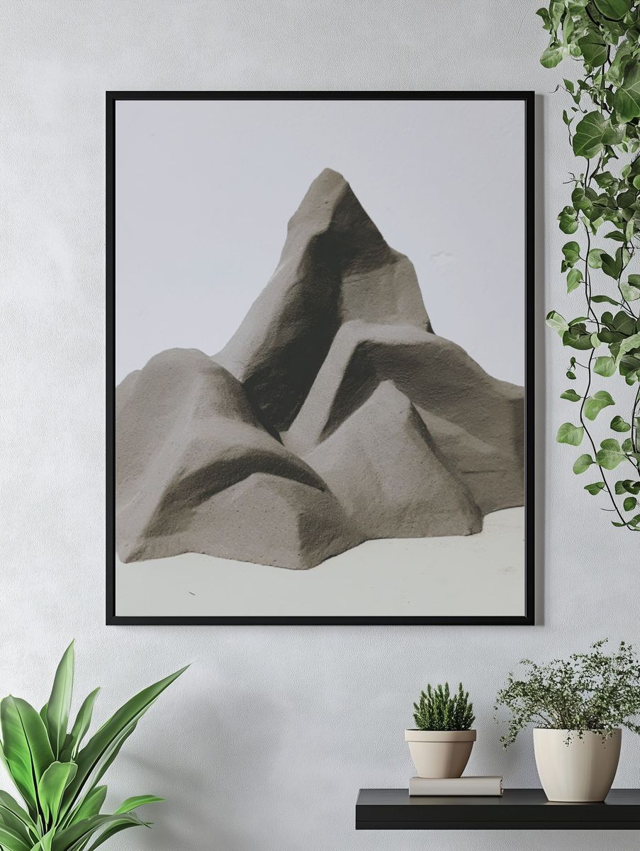 Stone Peak Abstract Print. — room view 4