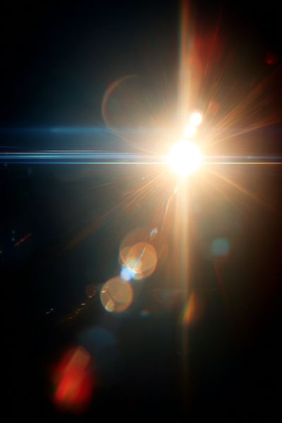 Solar Lens Flare Abstract Print.