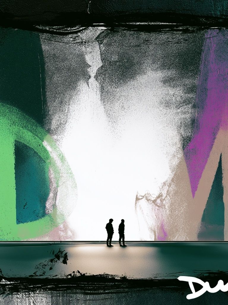 Abstract Neon Gallery Poster. poster — abstract art