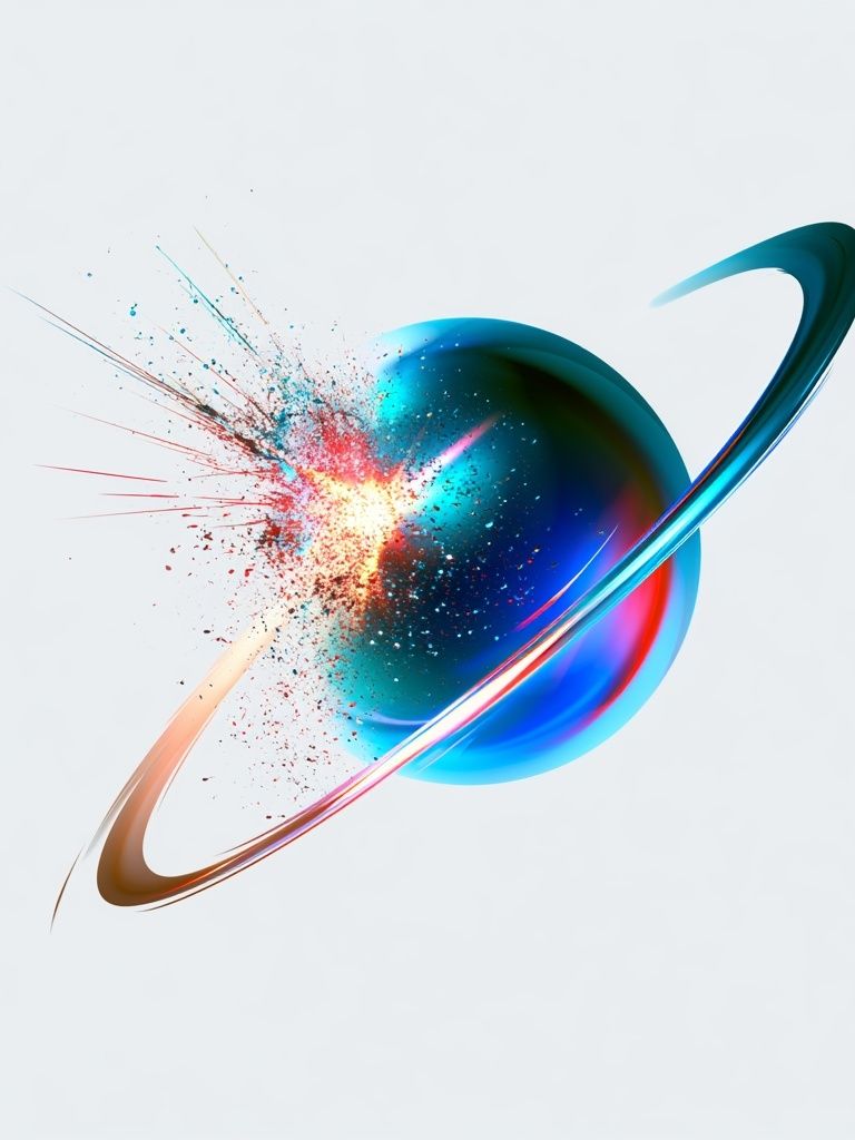 Cosmic Orbit Abstract Poster. poster detail