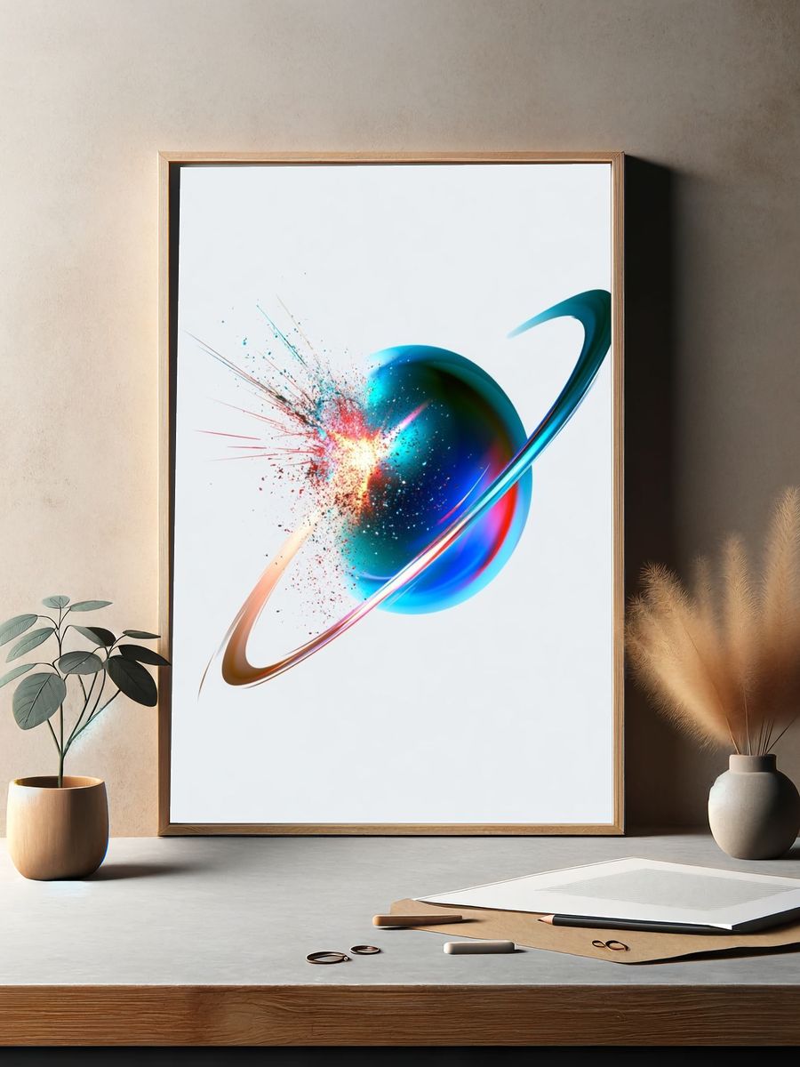 Cosmic Orbit Abstract Poster. — room view 2